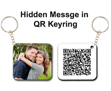 Hidden MSG QR Keyring