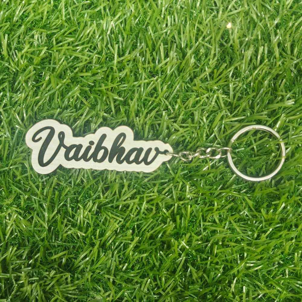 Personalized Mdf Engraved Keychain