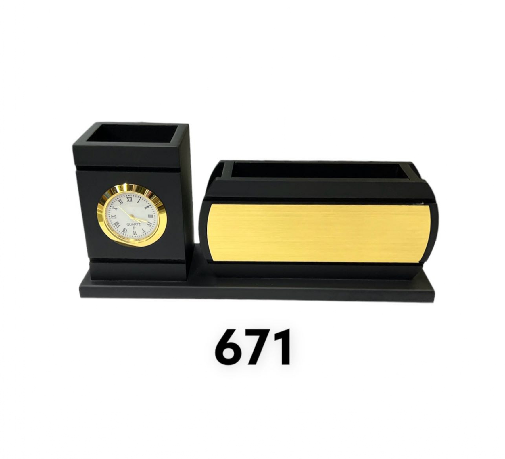 Pen Stand with Clock - 671