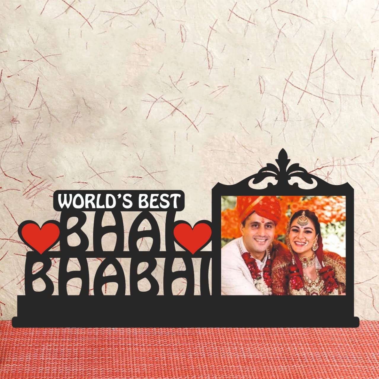 Bhai Bhabhi Personalized Wooden Table Top