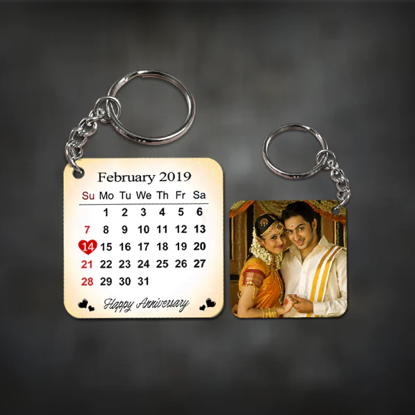 Anniversary Calendar Keyring