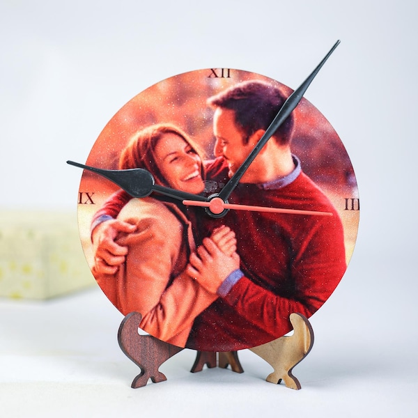 Round Shaped Sublimation Table Custom Clock